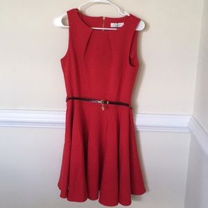 Modcloth “Luck Be a Lady” Dress in Crimson